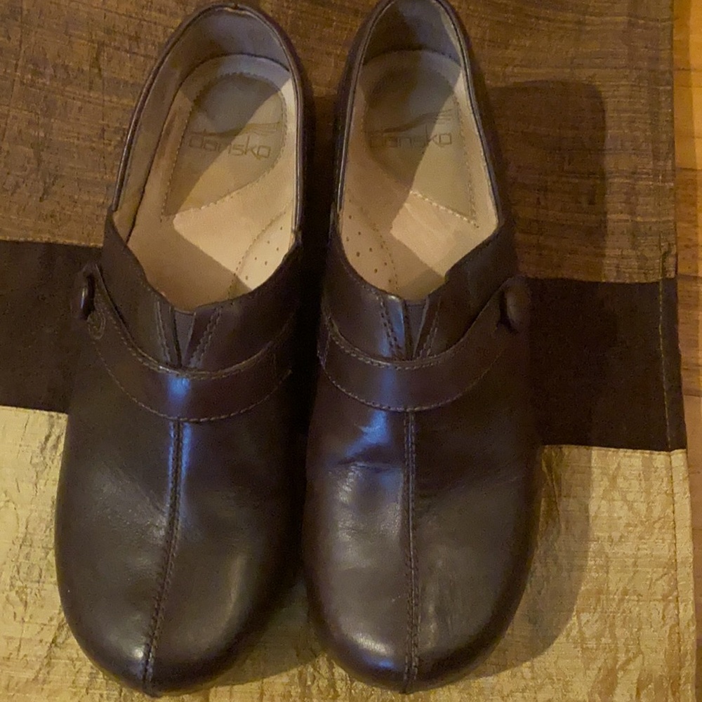 Women’s Dansko Brown Clog With Side Buttons - image 1